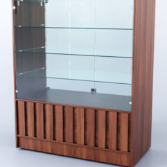 Прилавок со стеклом Смоки №3, Орех