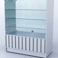 Прилавок со стеклом Смоки №3, Серый