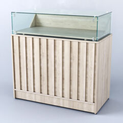 Прилавок со стеклом Смоки №5, Дуб Сонома