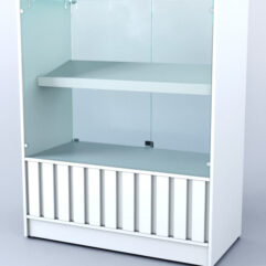 Прилавок со стеклом Смоки №6, Белый