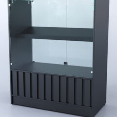 Прилавок со стеклом Смоки №6, Черный