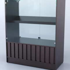 Прилавок со стеклом Смоки №6, Дуб Венге