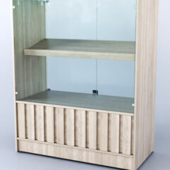 Прилавок со стеклом Смоки №6, Дуб Сонома