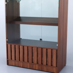 Прилавок со стеклом Смоки №6, Орех