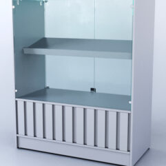 Прилавок со стеклом Смоки №6, Серый