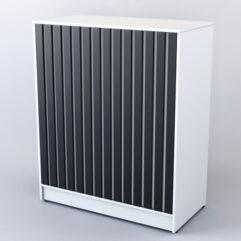 Кассовый прилавок Смоки №1, Белый + Черный