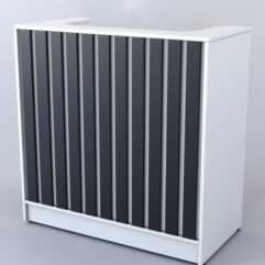 Кассовый прилавок Смоки №2, Белый + Черный