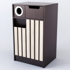 Стеллаж кофейный Смоки, Дуб Венге + Дуб Сонома