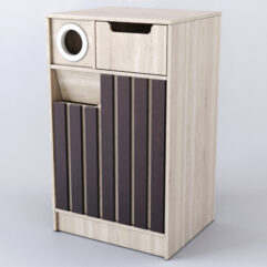 Стеллаж кофейный Смоки, Дуб Сонома + Дуб Венге