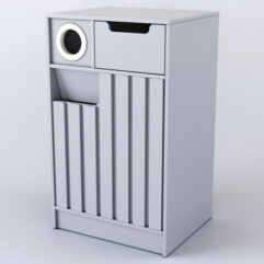 Стеллаж кофейный Смоки, Серый