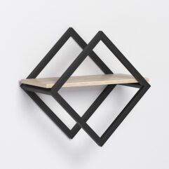 Полка для цветов настенная в стиле ЛОФТ, Дуб Сонома