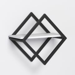 Полка для цветов настенная в стиле ЛОФТ, Белый