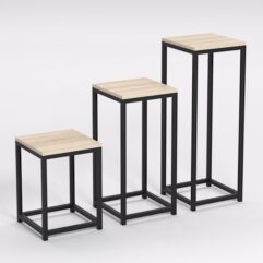 Подставка для цветов №7 в стиле ЛОФТ, Дуб Сонома