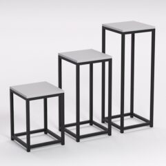 Подставка для цветов №7 в стиле ЛОФТ, Серый