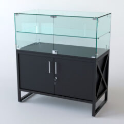 Прилавок ЛОФТ СТИЛЬ №101 (с дверками), Черный