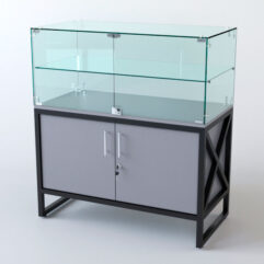 Прилавок ЛОФТ СТИЛЬ №101 (с дверками), Серый