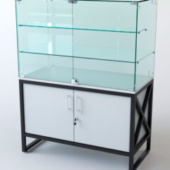 Прилавок ЛОФТ СТИЛЬ №107 (с дверками), Белый (с белой кромкой)