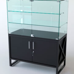 Прилавок ЛОФТ СТИЛЬ №107 (с дверками), Черный