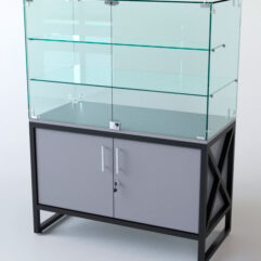 Прилавок ЛОФТ СТИЛЬ №107 (с дверками), Серый