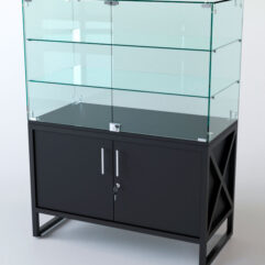 Прилавок ЛОФТ СТИЛЬ №127 (с дверками), Черный