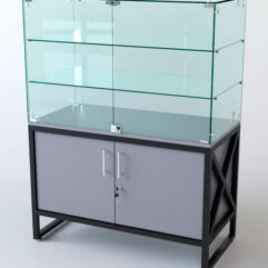 Прилавок ЛОФТ СТИЛЬ №127 (с дверками), Серый