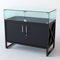 Прилавок ЛОФТ СТИЛЬ №114 (с дверками), Черный