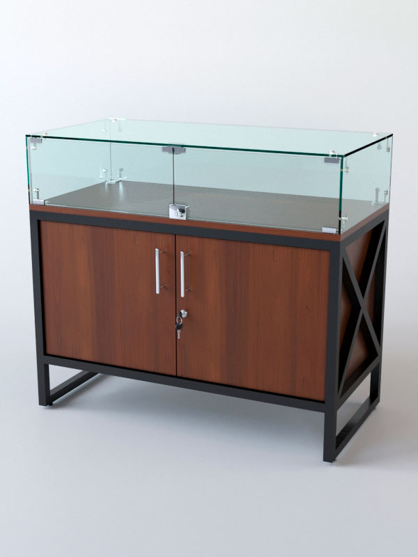 Прилавок ЛОФТ СТИЛЬ №114 (с дверками), Орех