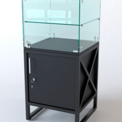 Прилавок ЛОФТ СТИЛЬ №110 (с дверкой), Черный