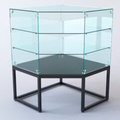 Прилавок угловой ЛОФТ СТИЛЬ №5 пятигранный (без дверок), Дуб Венге