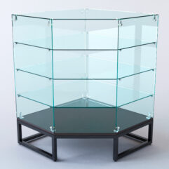 Прилавок угловой ЛОФТ СТИЛЬ №6 пятигранный (без дверок), Дуб Венге