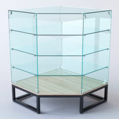 Прилавок угловой ЛОФТ СТИЛЬ №6 пятигранный (без дверок), Дуб Сонома