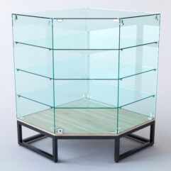 Прилавок угловой ЛОФТ СТИЛЬ №106 пятигранный (с дверками), Дуб Сонома