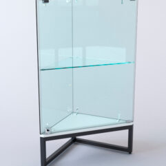 Прилавок угловой ЛОФТ СТИЛЬ №1 трёхгранный (с дверкой), Белый (с белой кромкой)