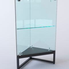 Прилавок угловой ЛОФТ СТИЛЬ №1 трёхгранный (с дверкой), Дуб Венге