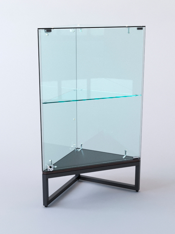 Прилавок угловой ЛОФТ СТИЛЬ №1 трёхгранный (с дверкой), Дуб Венге