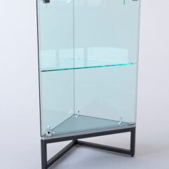 Прилавок угловой ЛОФТ СТИЛЬ №1 трёхгранный (с дверкой), Серый