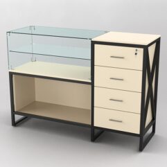 Прилавок ЛОФТ СТИЛЬ №1+13, Крем Вайс