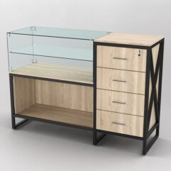 Прилавок ЛОФТ СТИЛЬ №1+13, Дуб Сонома