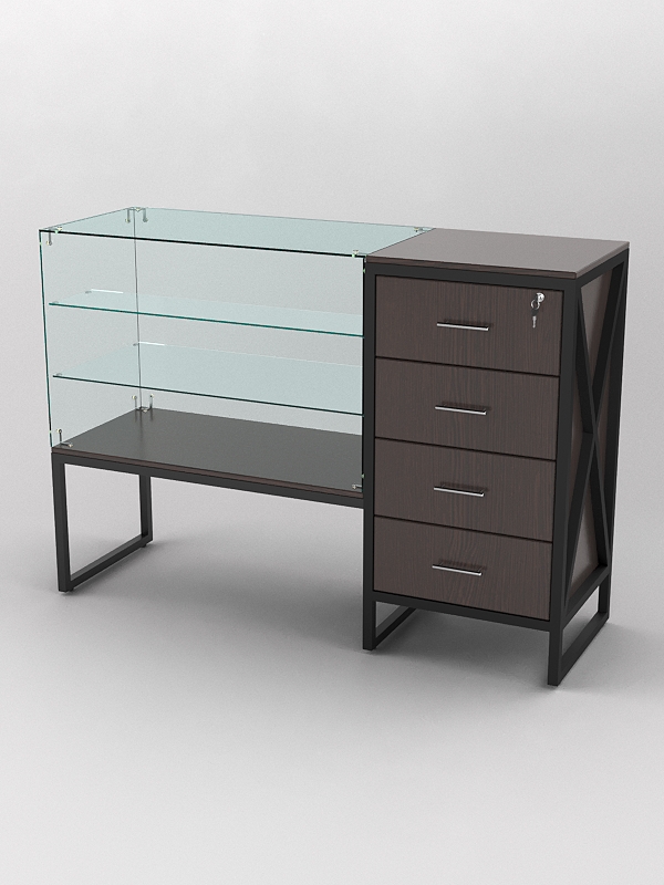 Прилавок ЛОФТ СТИЛЬ №2+13, Дуб Венге