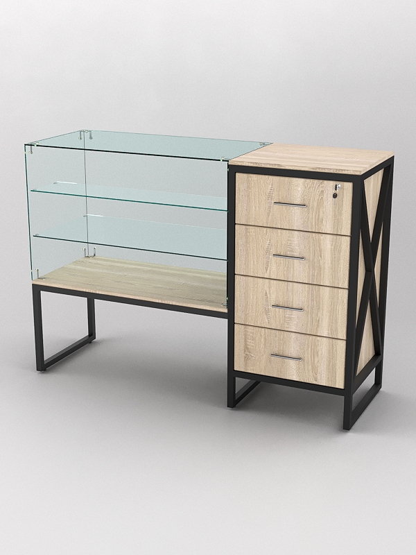 Прилавок ЛОФТ СТИЛЬ №2+13, Дуб Сонома