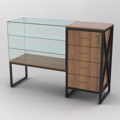 Прилавок ЛОФТ СТИЛЬ №2+13, Орех