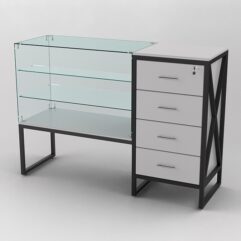 Прилавок ЛОФТ СТИЛЬ №2+13, Серый