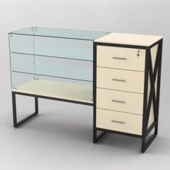 Прилавок ЛОФТ СТИЛЬ №22+13, Крем Вайс