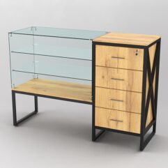 Прилавок ЛОФТ СТИЛЬ №22+13, Дуб Золотистый