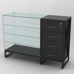 Прилавок ЛОФТ СТИЛЬ №3+13, Черный