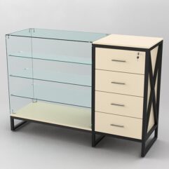 Прилавок ЛОФТ СТИЛЬ №3+13, Крем Вайс