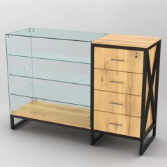 Прилавок ЛОФТ СТИЛЬ №3+13, Дуб Золотистый