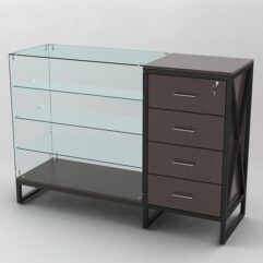 Прилавок ЛОФТ СТИЛЬ №3+13, Дуб Венге