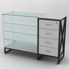 Прилавок ЛОФТ СТИЛЬ №3+13, Серый