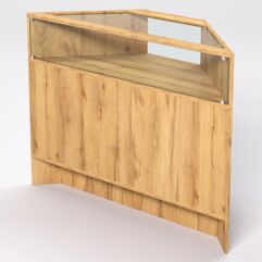 Прилавок ЭКОНОМ №8 угловой, Дуб Золотистый